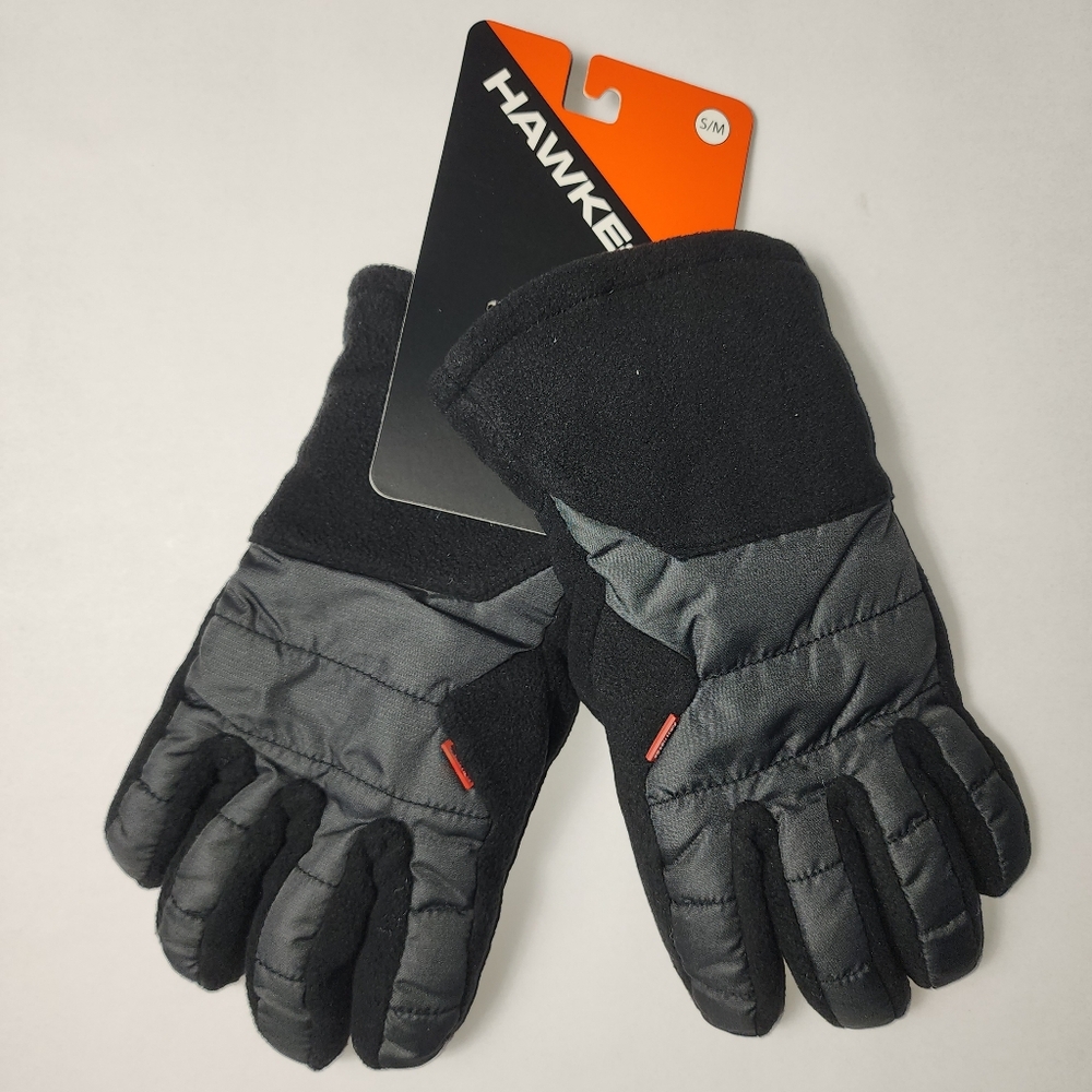 Hawke & Co Grey and Fleece Winter Gloves